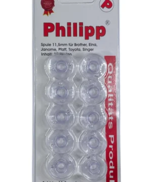 CB-Spule Kunststoff klar für Brother, Janome 10er