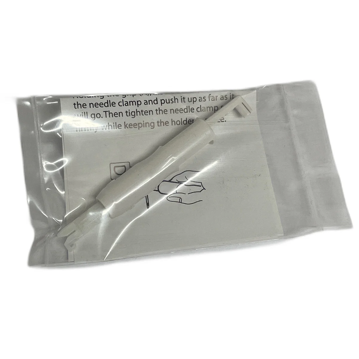 Nadeleinfädler mit Nadeleinsetzhilfe 1 Nadeleinfädler mit Nadeleinsetzhilfe