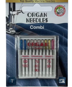 Organ Nähmaschinennadeln Combi 10er Pack