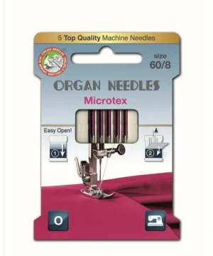 Organ Nähmaschinennadeln Microtex St.60 5er ECO-Pack