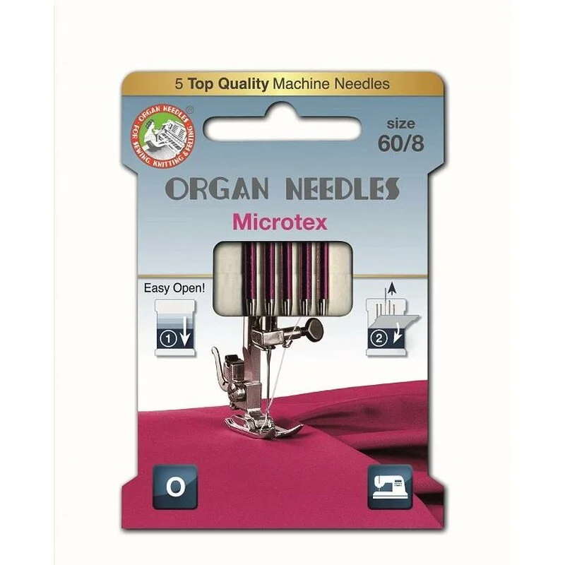 Organ Nähmaschinennadeln Microtex St.60 5er ECO-Pack 1 Organ Nähmaschinennadeln Microtex St.60 5er ECO-Pack