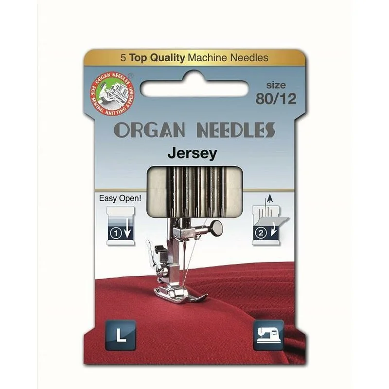 Organ NähmaschinennadelnJersey St.80 5er ECO-Pack 1 Organ NähmaschinennadelnJersey St.80 5er ECO-Pack