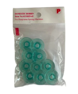 Alternative view of Spulen Husqvarna grün mit Wölbung 10er Pack