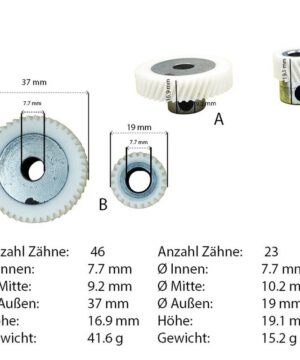 Alternative view of Transport-Antriebs-Zahnräder für Pfaff 1100-1229